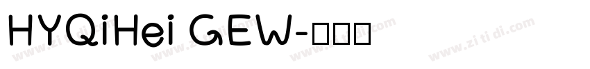 HYQiHei GEW字体转换